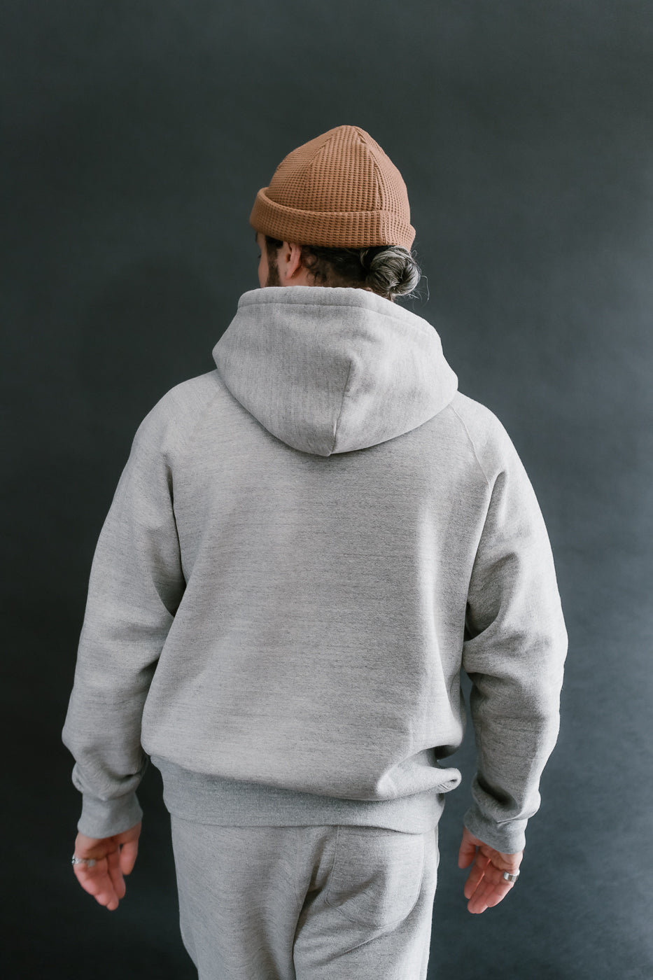 Pullover Hoodie Fleeced Foxfibre® - Heather Grey