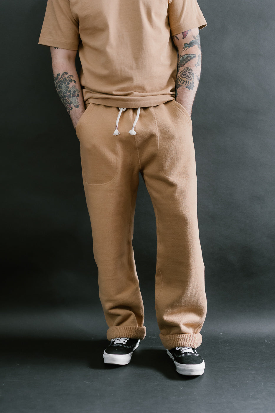 Sweatpant 825gsm Double Heavyweight French Terry Foxfibre® - Coyote 80