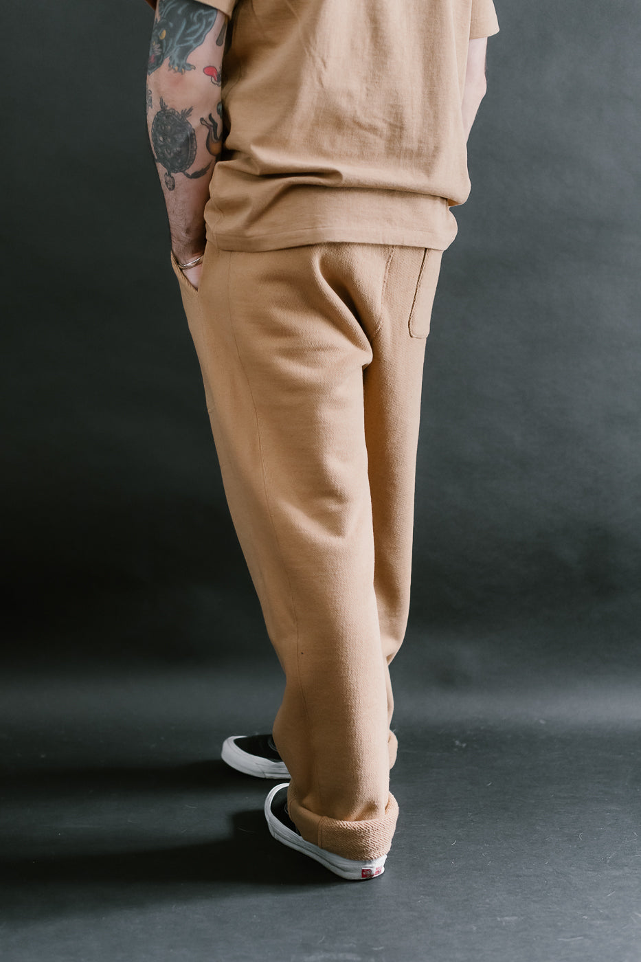 Sweatpant 825gsm Double Heavyweight French Terry Foxfibre® - Coyote 80