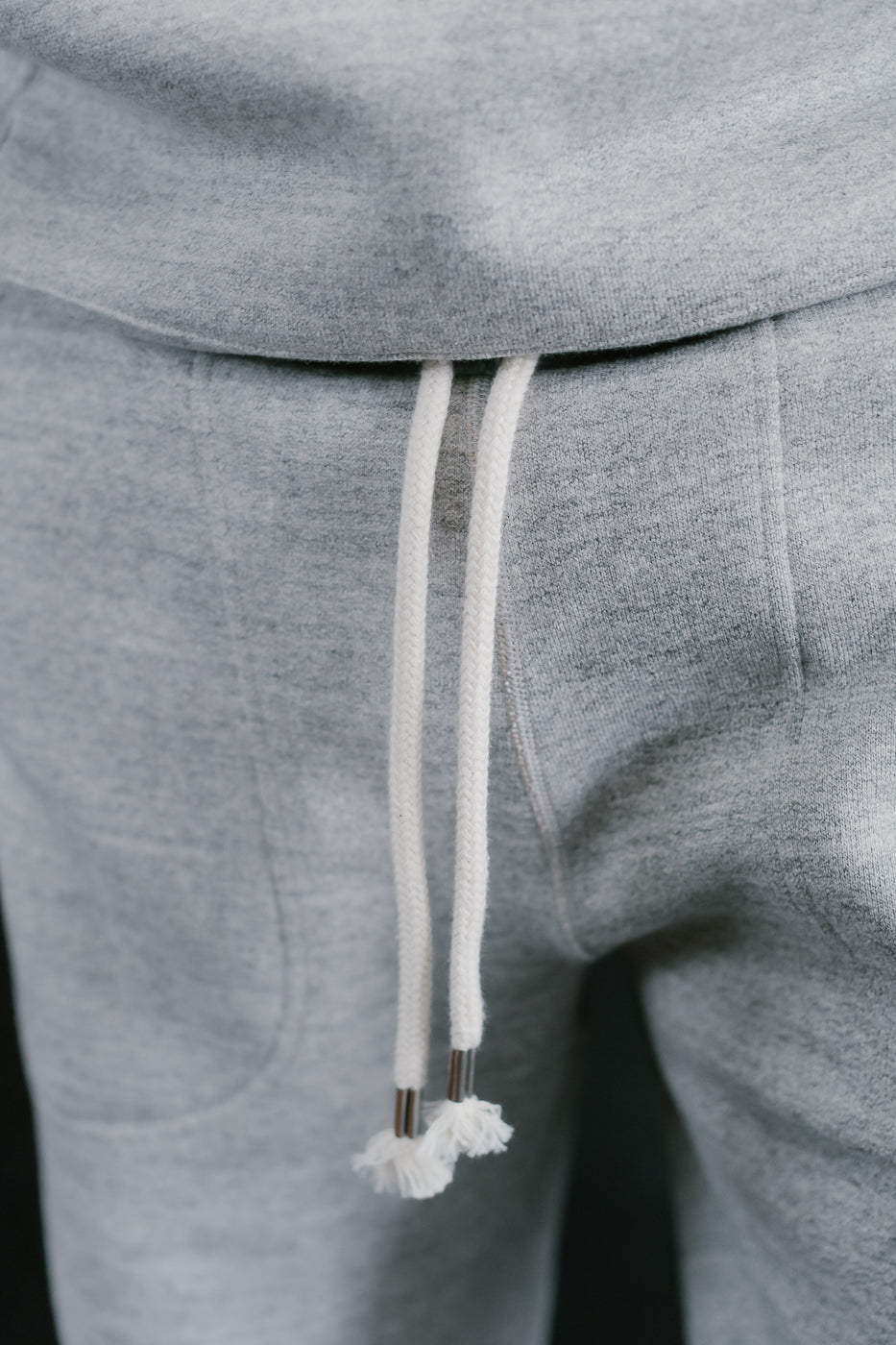 Sweatpants Fleeced Foxfibre® - Heather Grey