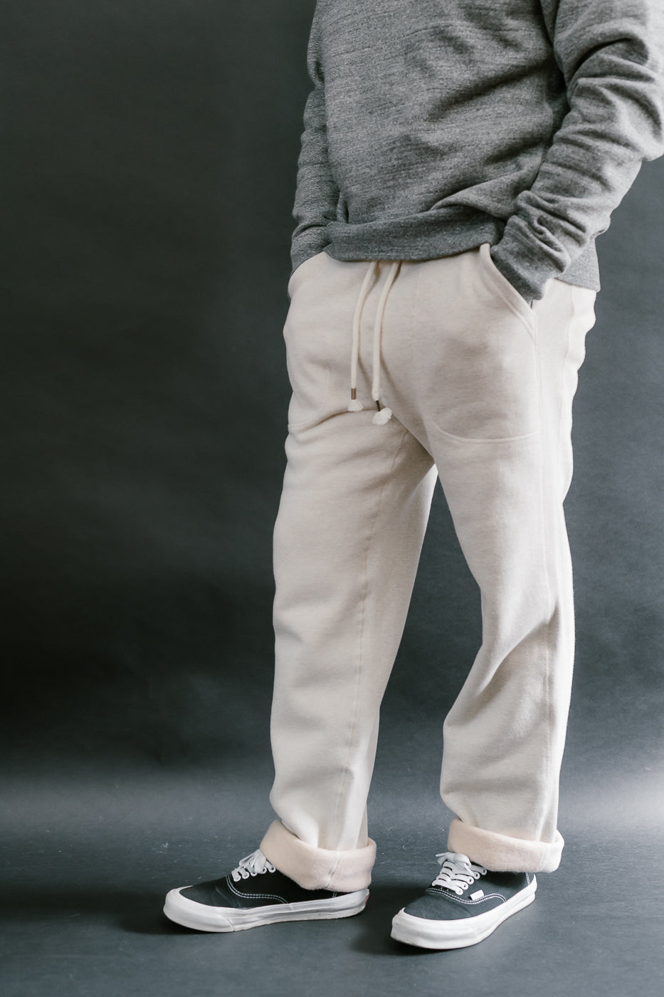 Sweatpants Fleeced Foxfibre® - Oatmeal