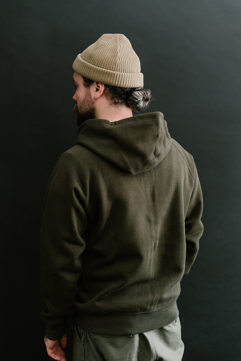 Khaki best sale green hoodie