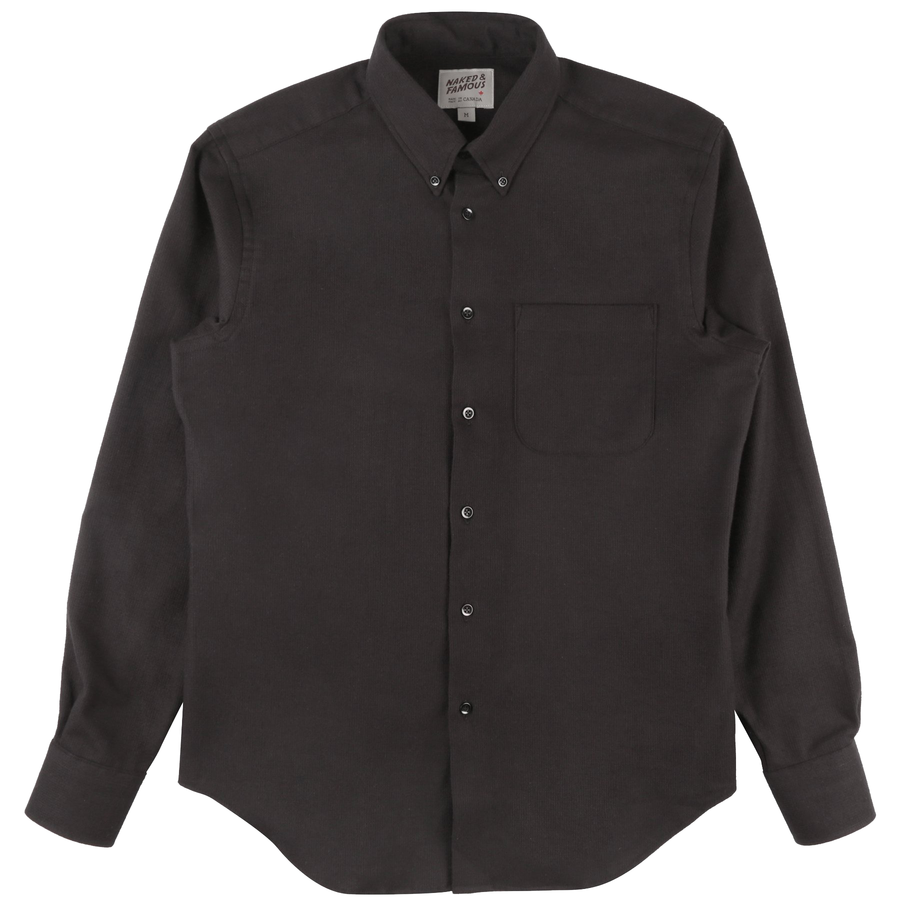 Easy Shirt Button Down - Dobby Waffle Black