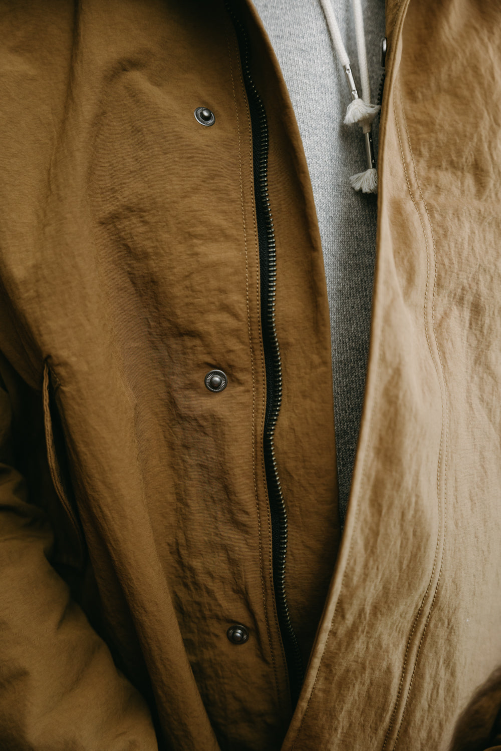 Fishtail Parka - Nutmeg Nylon | James Dant