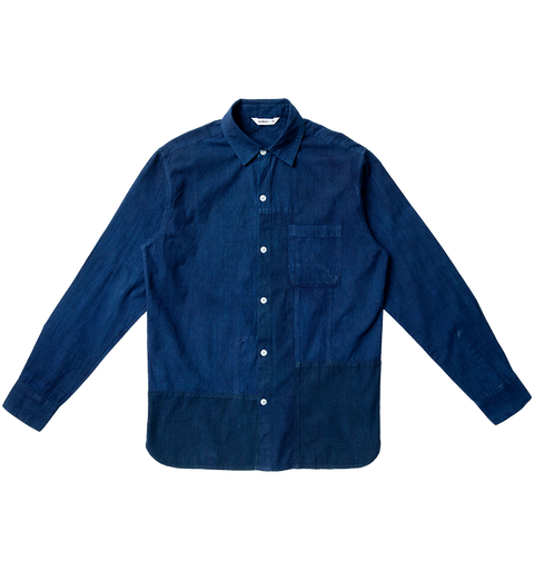 Khadi Block BD Shirt - Indigo