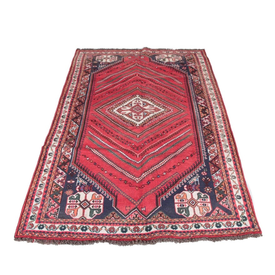 Hand-Knotted Persian Abadeh Area Rug