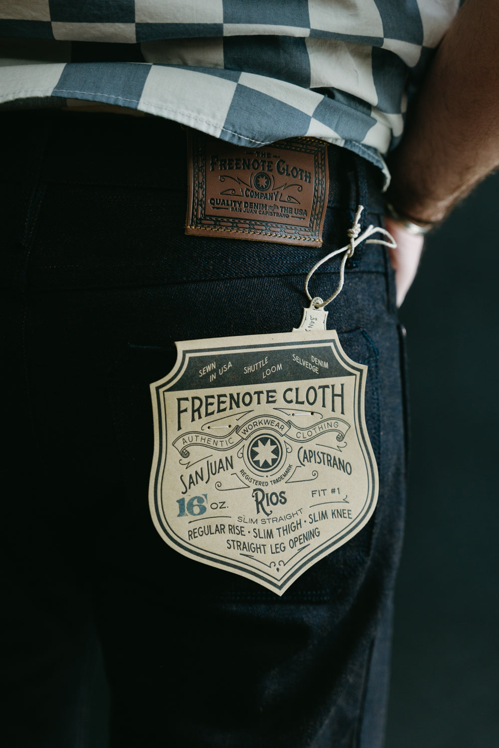 Freenote Cloth - Rios Slim Straight Broken Twill Denim Jeans - 14.25 o
