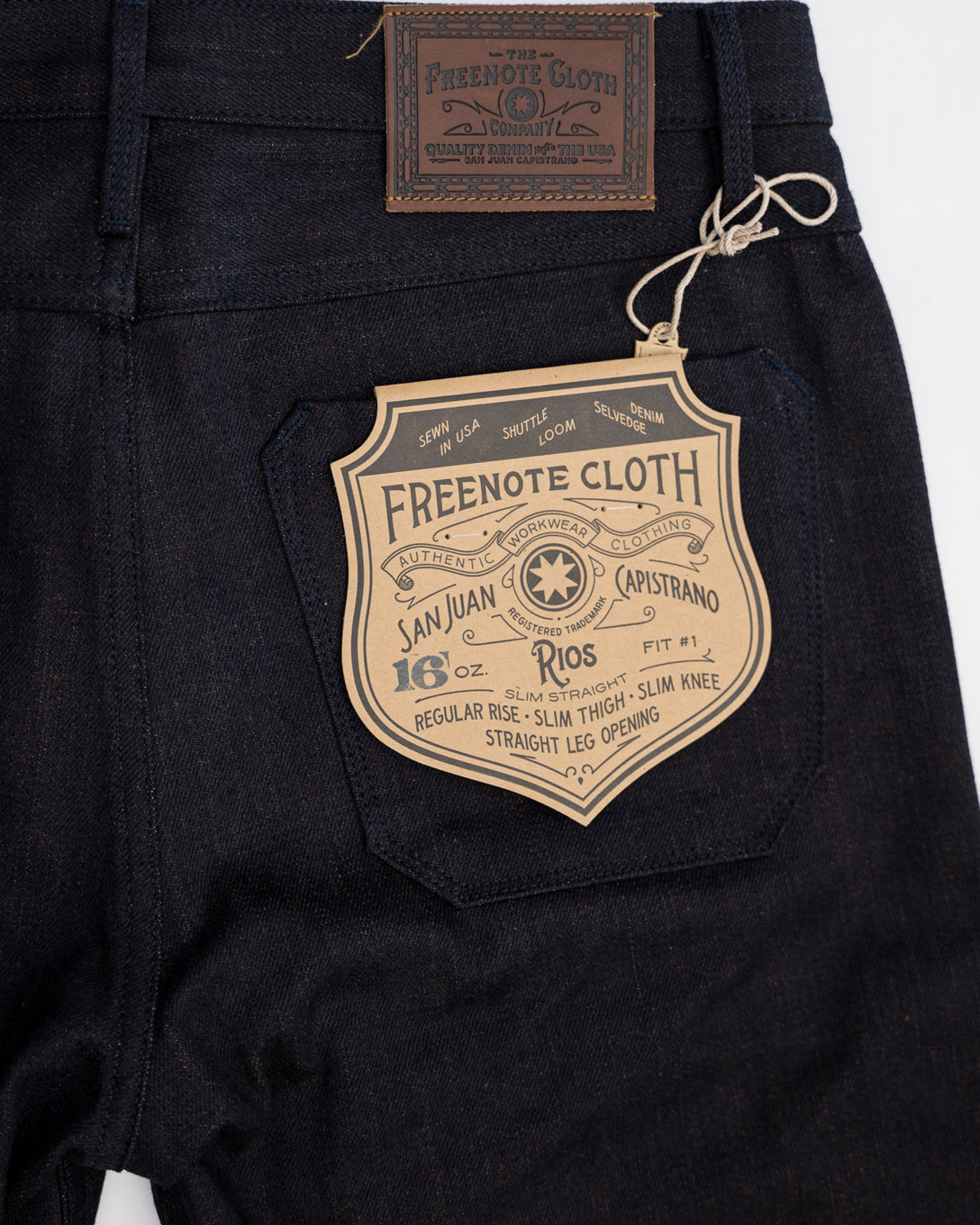 Freenote Cloth - Rios Slim Straight Broken Twill Denim Jeans - 14.25 o