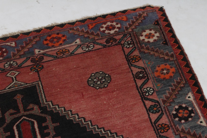 Semi-Antique Hand-Knotted Northwest Persian Pictorial Runner