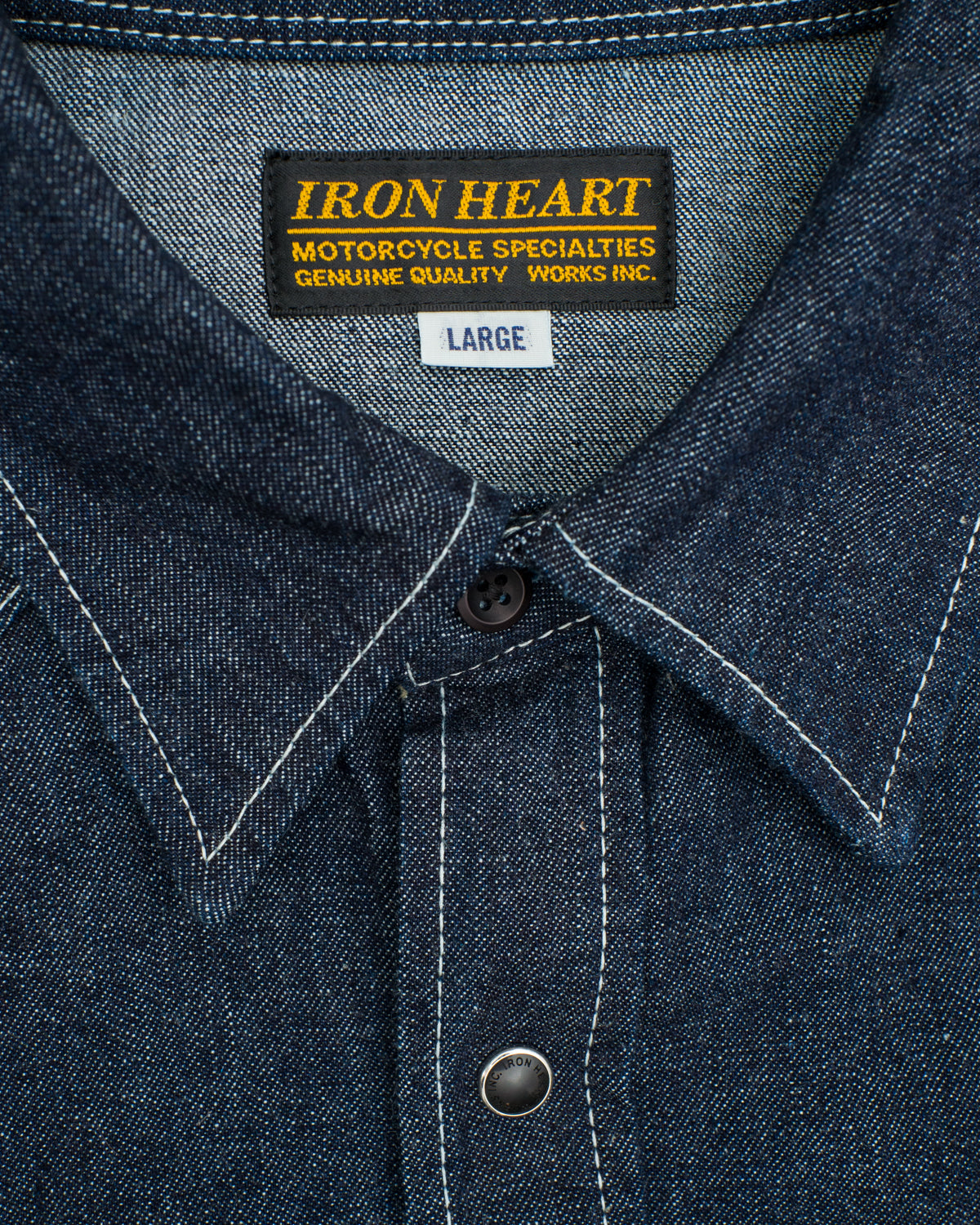 Chrome Hearts Indigo Denim Shirt