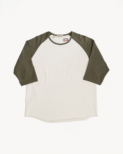 Indigofera Leon Baseball Tee - Black/phthalo S