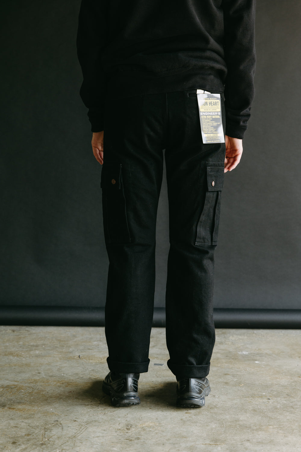 MLVINCE SLIM CARGO PANTS ブラック 30ワークパンツ/カーゴパンツ