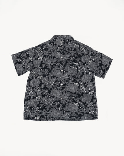 01-8058-61 - Hawaiian Vacation Shirt - Black