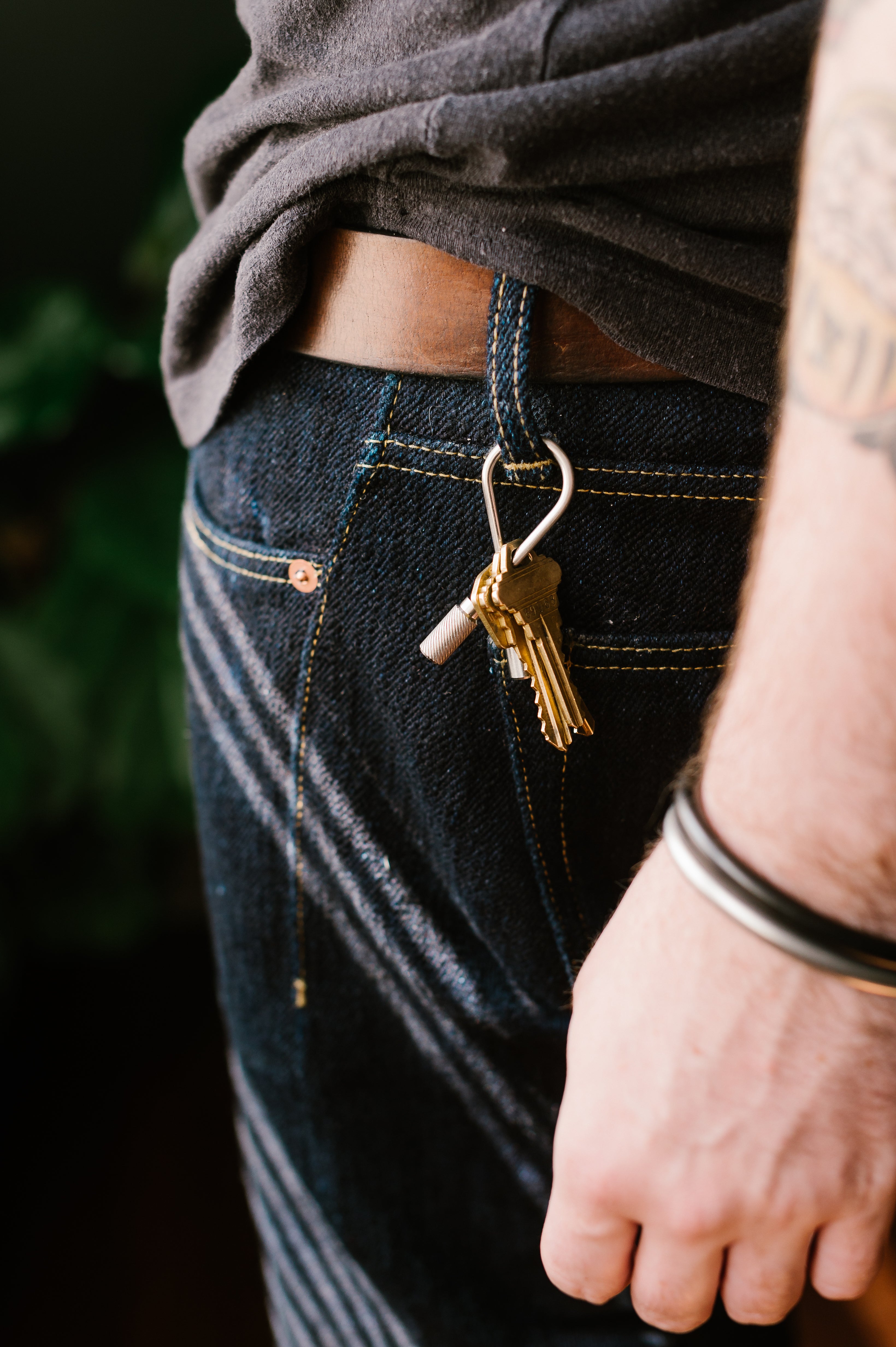 Closed Helix Keyring Steel James Dant