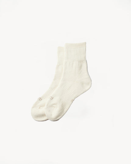 R1380 - Double Faced Organic Mid Sock - Ivory