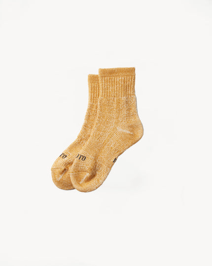 R1380 - Double Faced Organic Mid Sock - Yellow