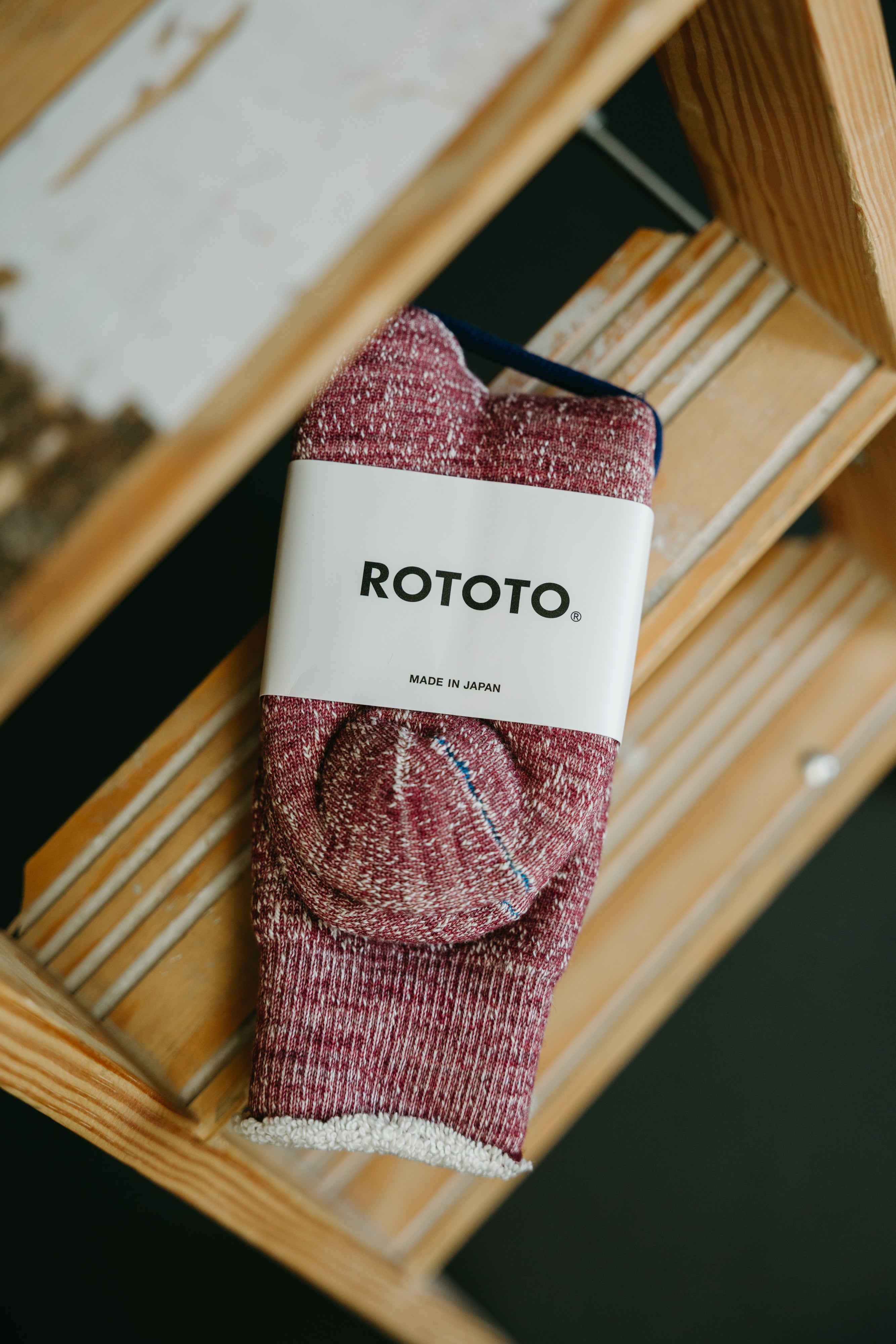 R1001 - Double Face Crew Socks Merino Wool OG - Grape