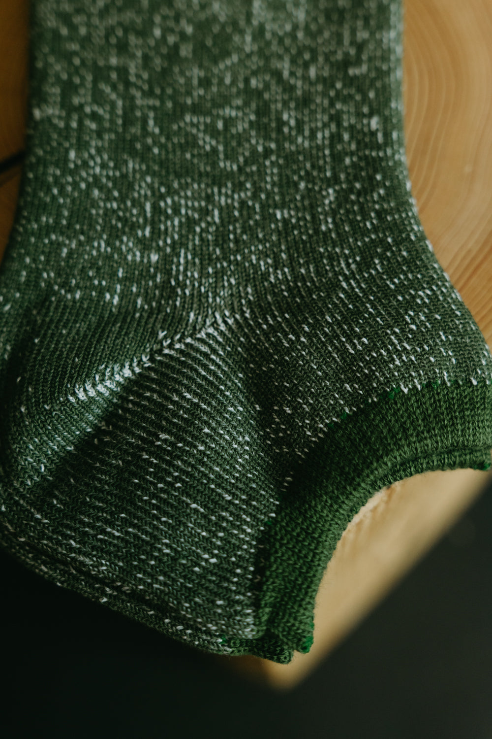 R1024 - Washi Pile Short Sock - Olive Green