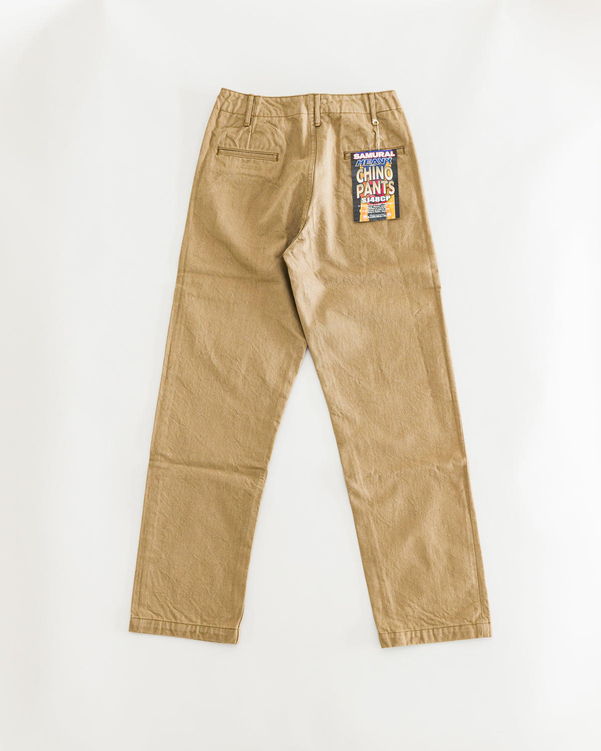 SJ48CP - 15oz Heavy Chino Pants Khaki - Regular Straight Fit