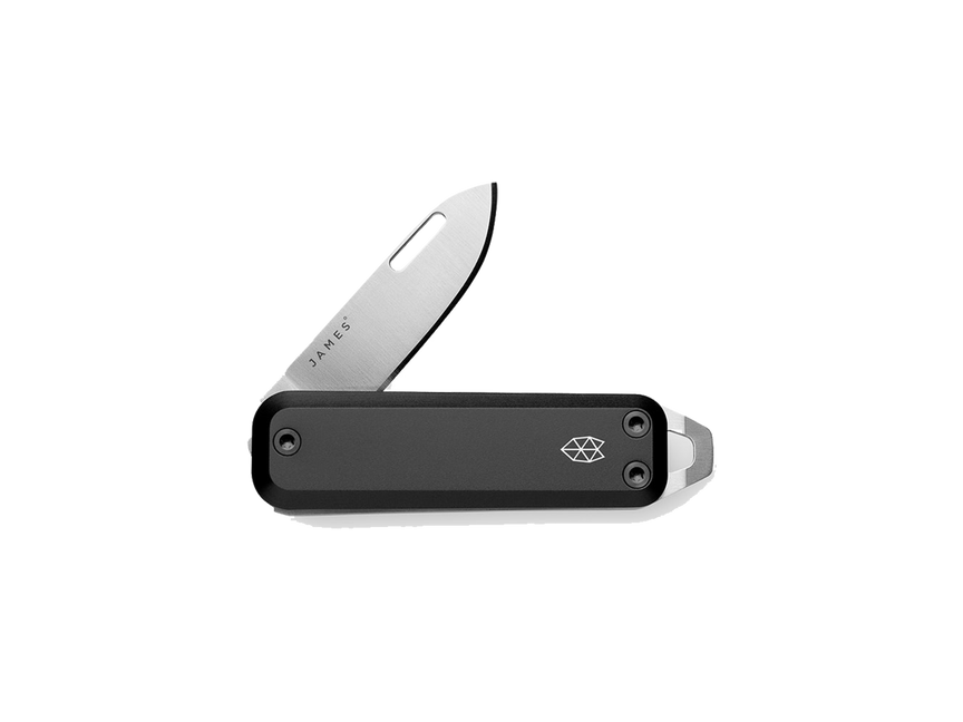The Elko Knife - Black/Stainless/Aluminum/Straight