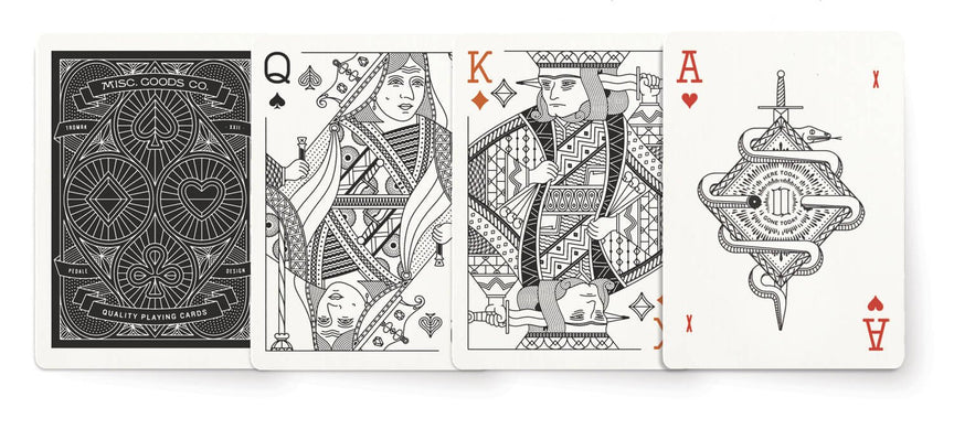 Black Deck of Playing Cards