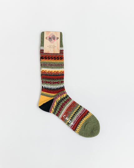 Vivienda Wool Crew Sock - Khaki