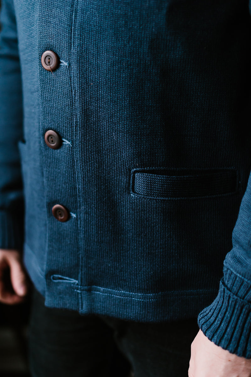 Shawl Sweater Coat - Centennial Blue