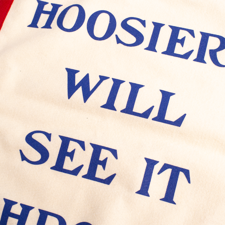 Hoosiers Will See It Through - Camp Flag