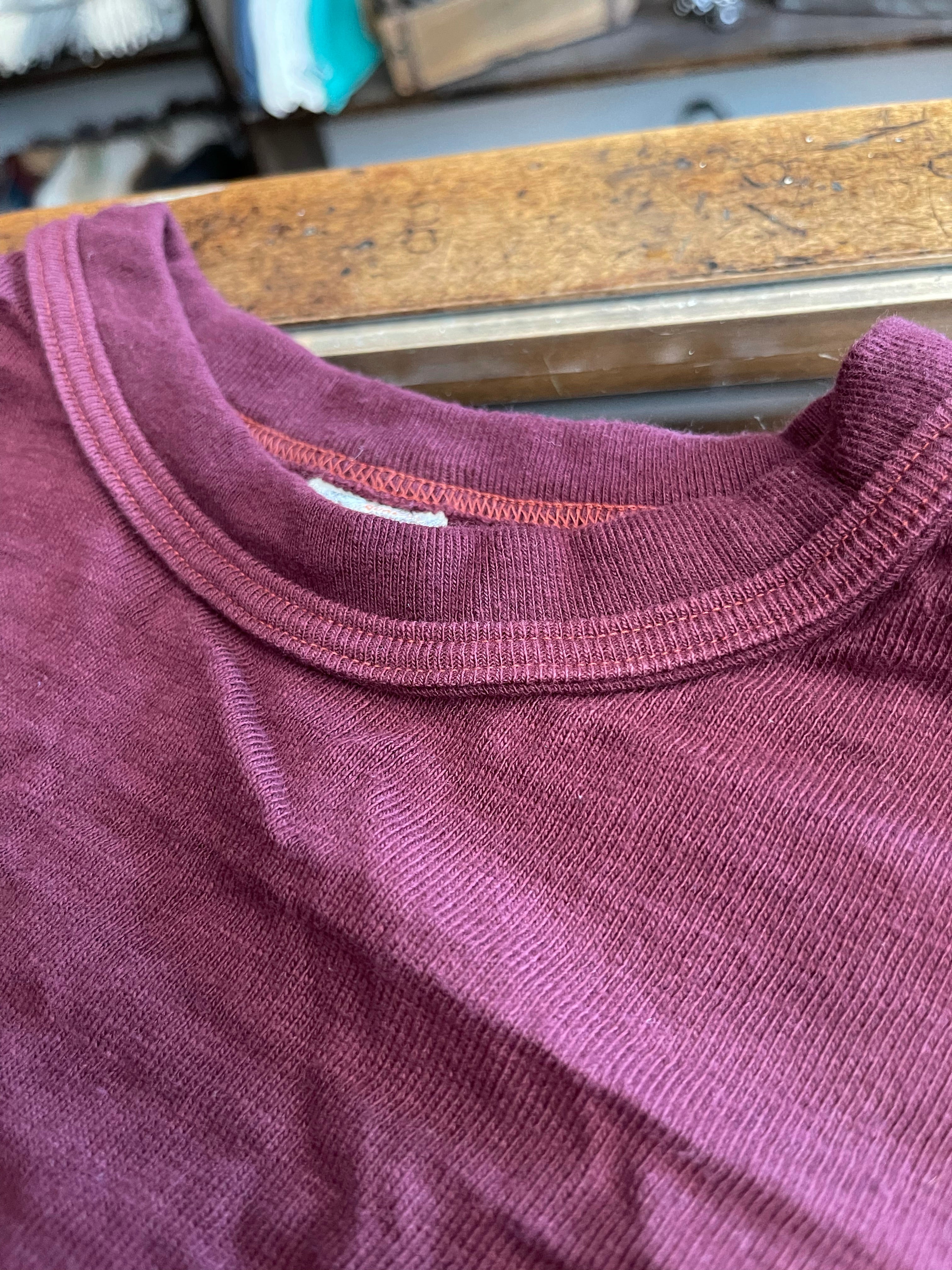 Gently Used Warehouse & Co. Slubby T-Shirt - Bordeaux
