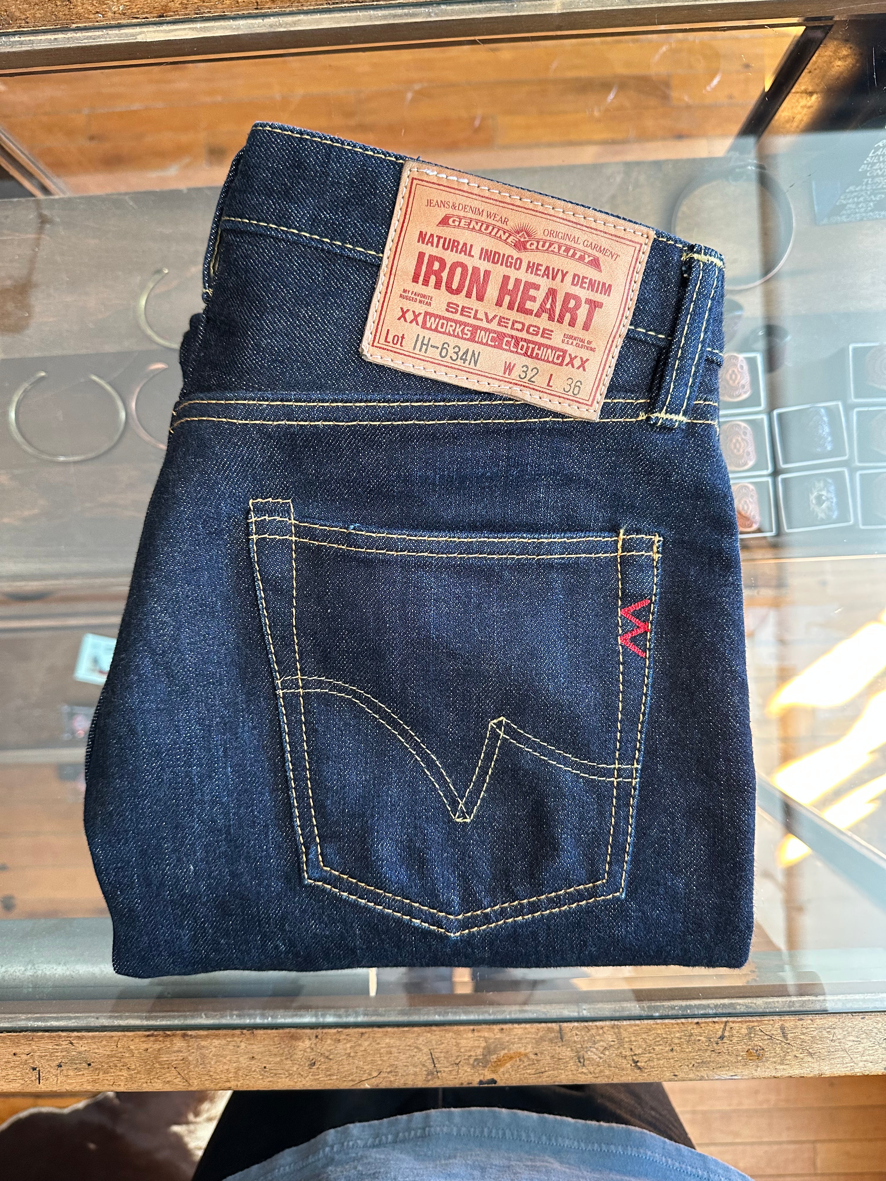 Gently Used Iron Heart IH-634N Jeans - Indigo - 32