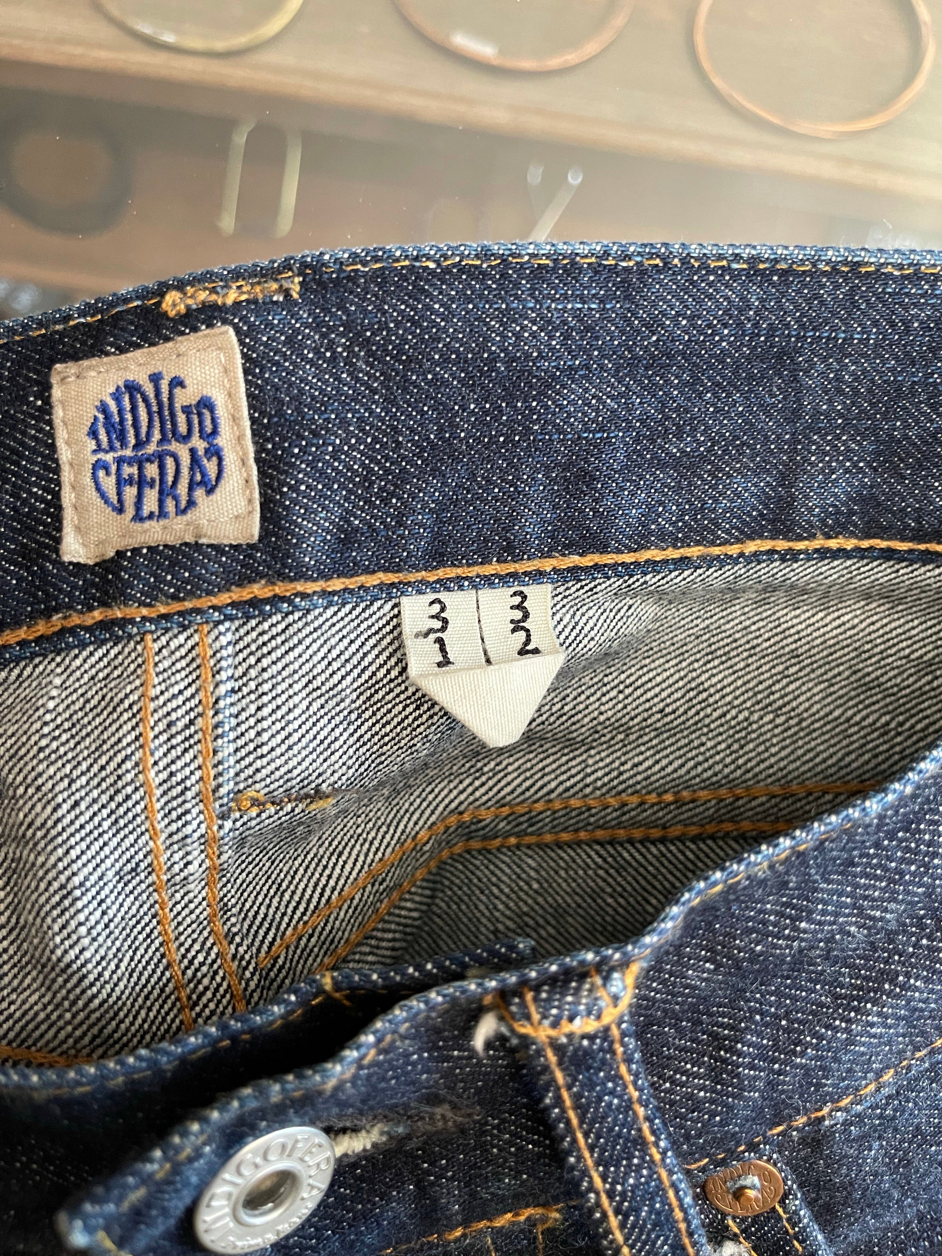 Gently Used Indigofera Buck Jeans in 18oz Selvedge - Indigo