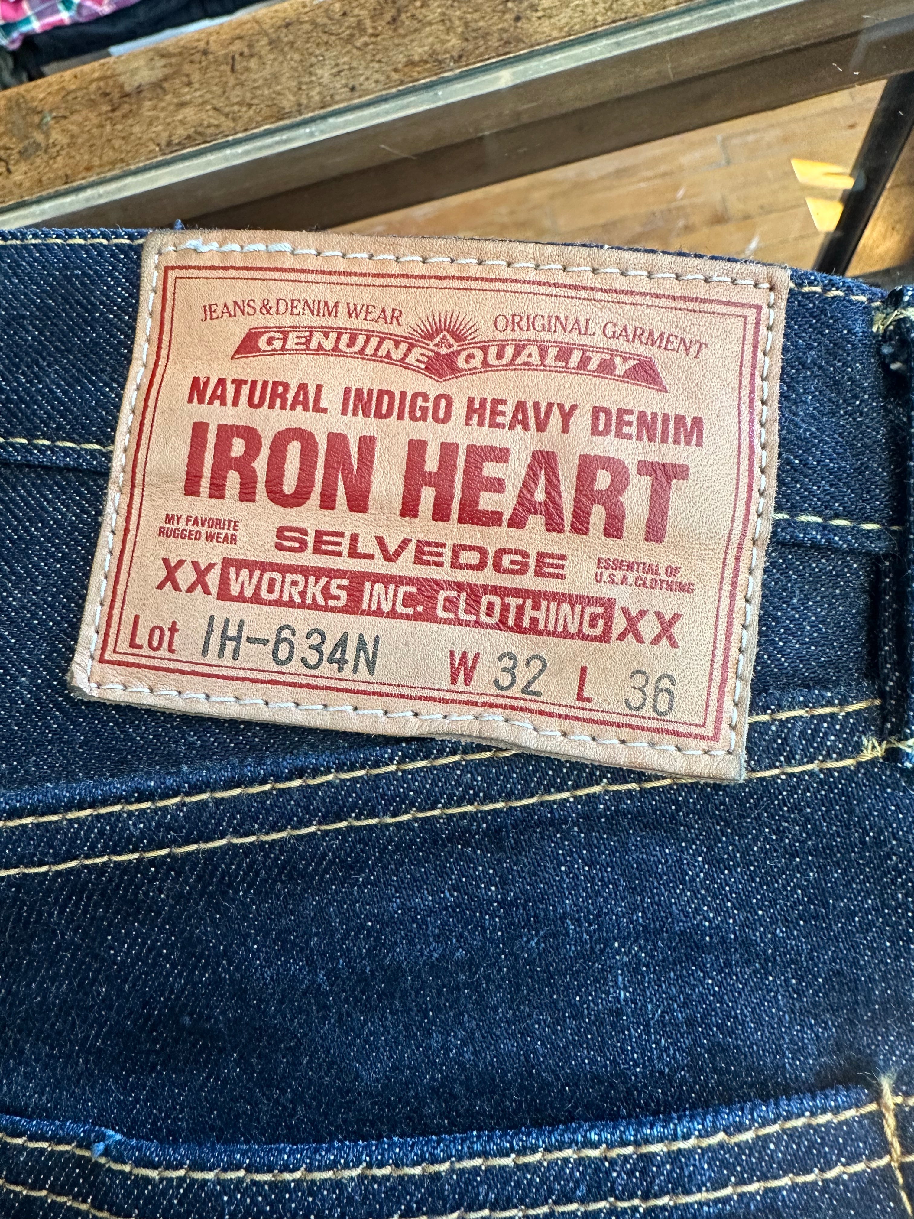 Gently Used Iron Heart IH-634N Jeans - Indigo - 32