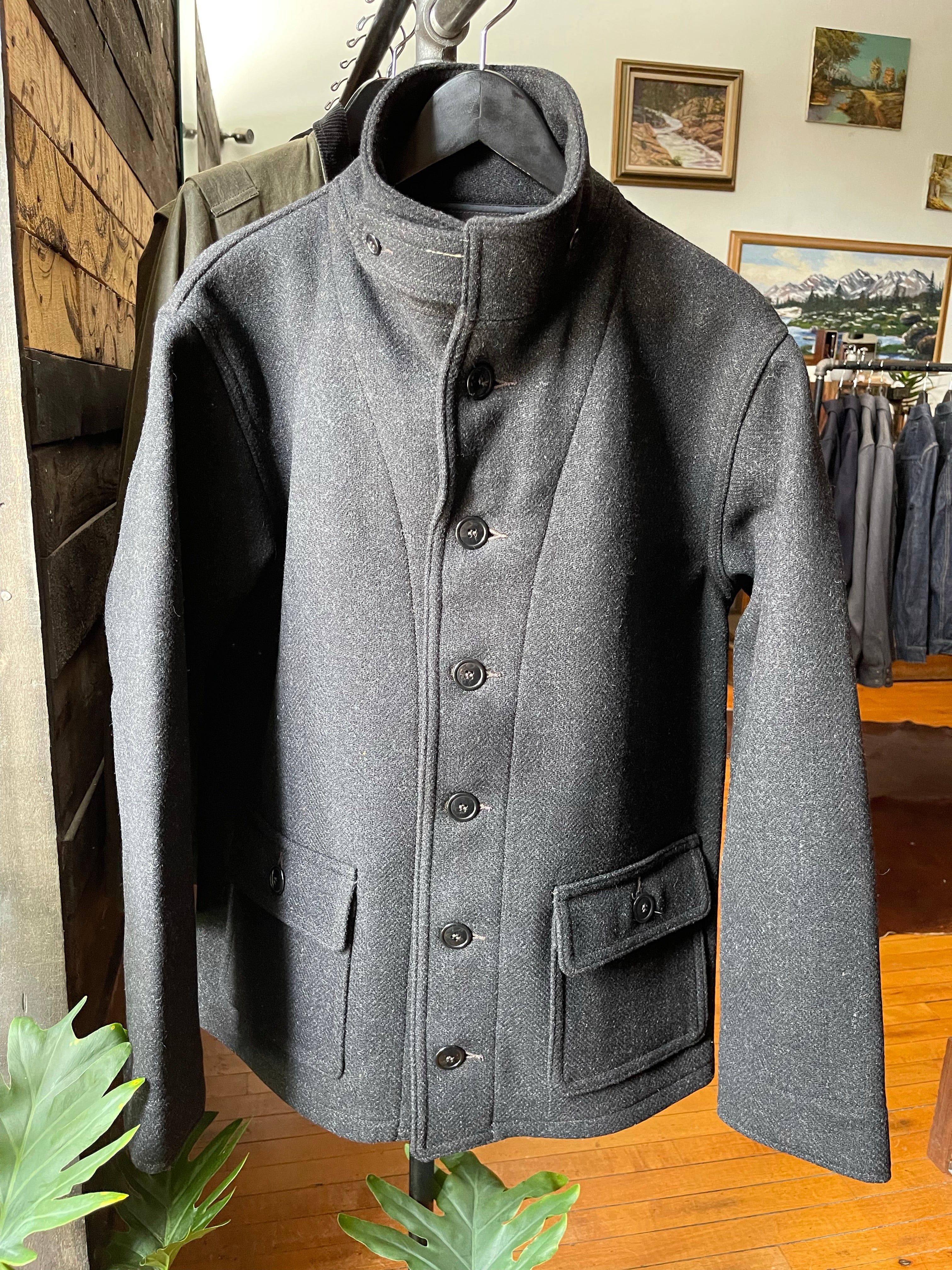 Gently Used* Buzz Rickson's Submarine Wool Coat - Charcoal