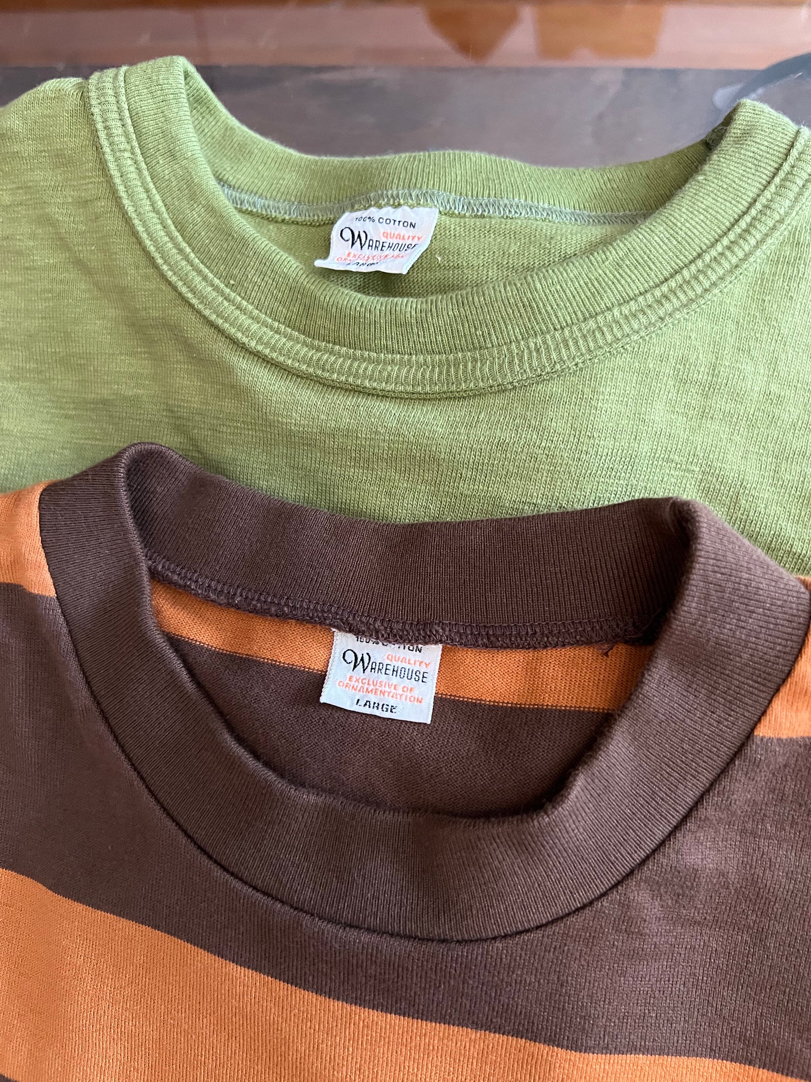Gently Used Warehouse & Co. 2 Pack - Large - Orange/Brown & Green
