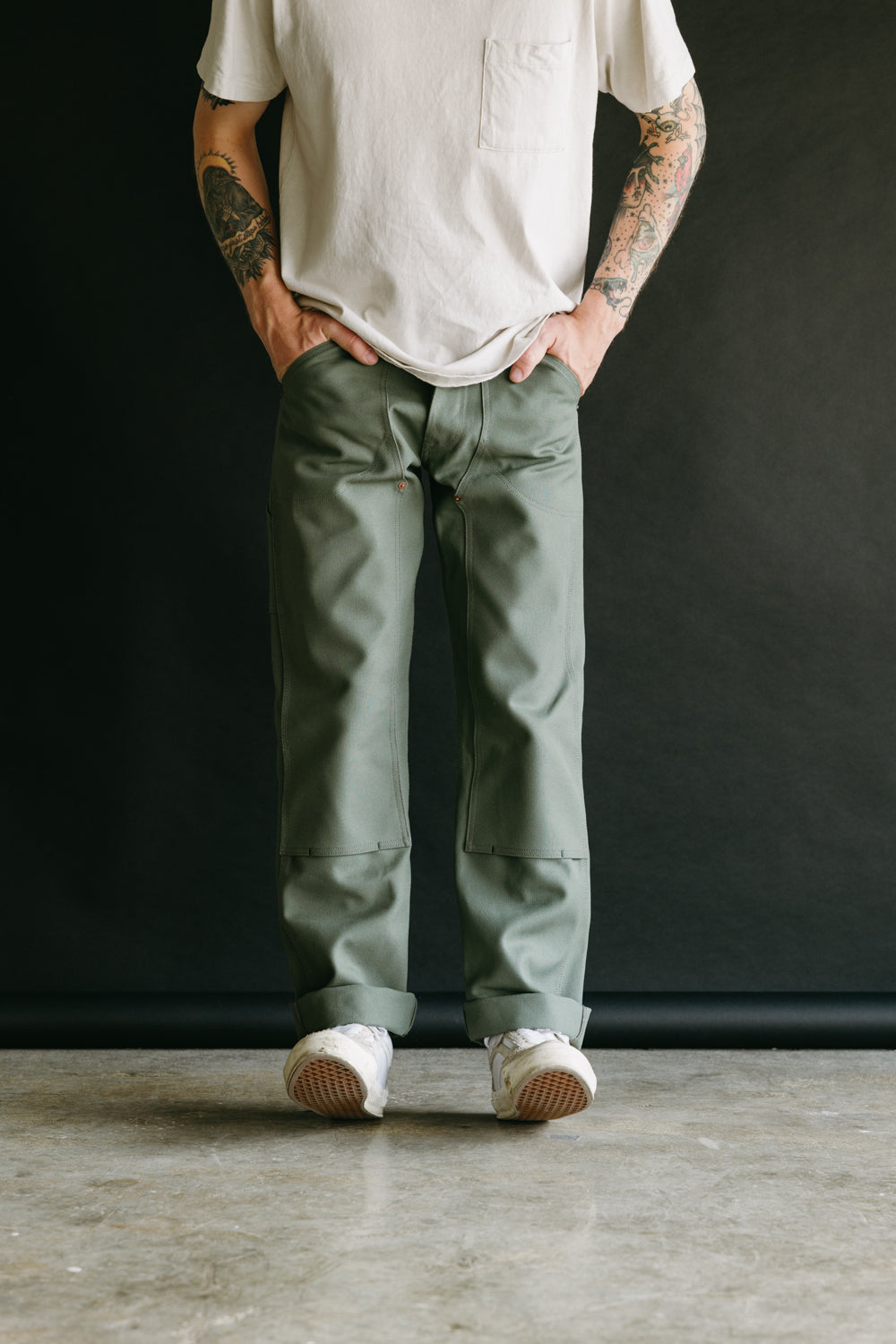 13oz - Wendell Smithson | - M*A*S*H Double Pant Dant James Canvas Knee