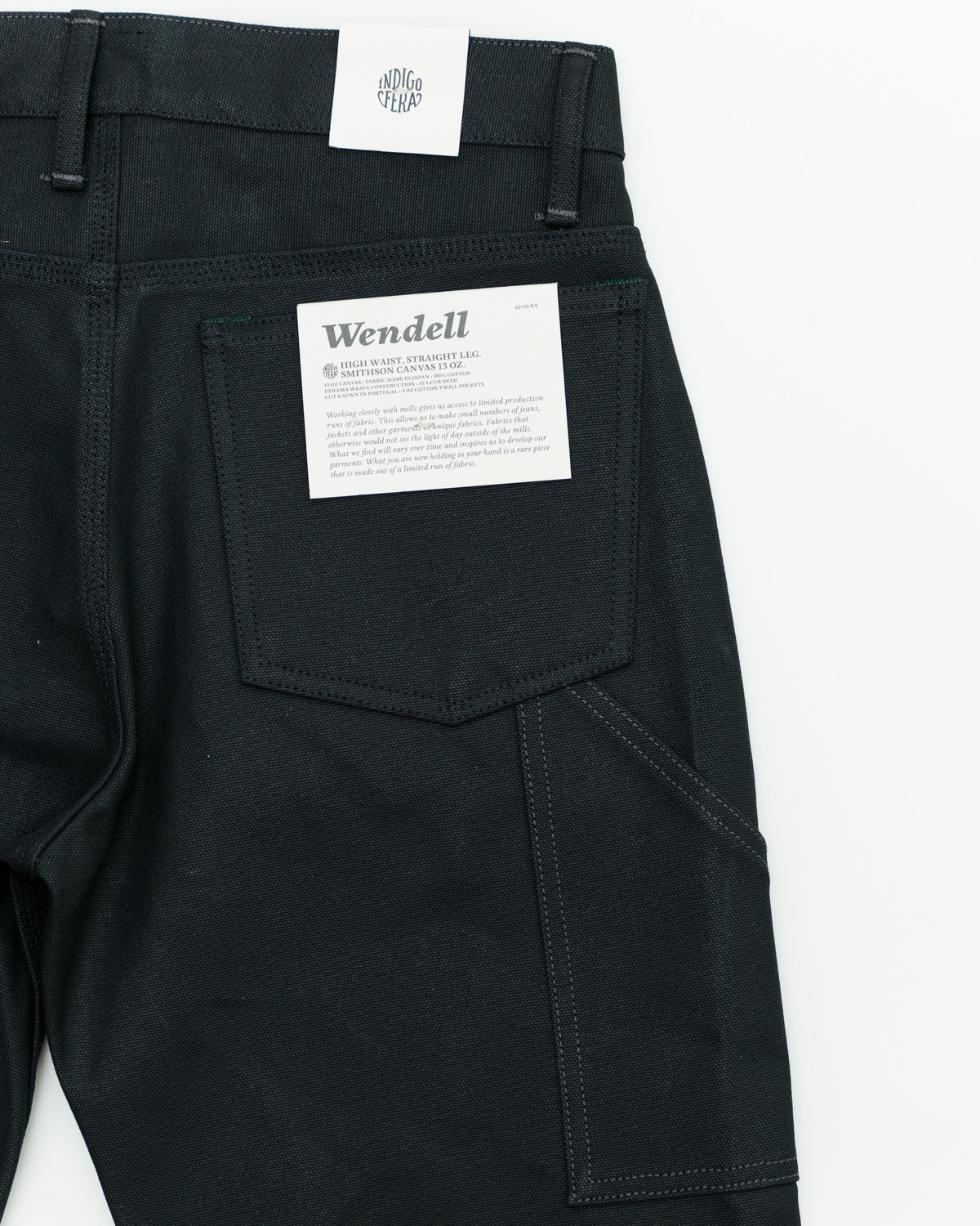 13oz - Wendell Double Knee Pant - Smithson Canvas Black