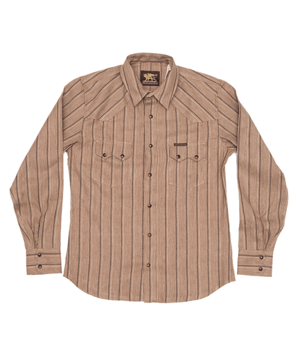 Dollard Stripe Shirt - Beige, Brown, White