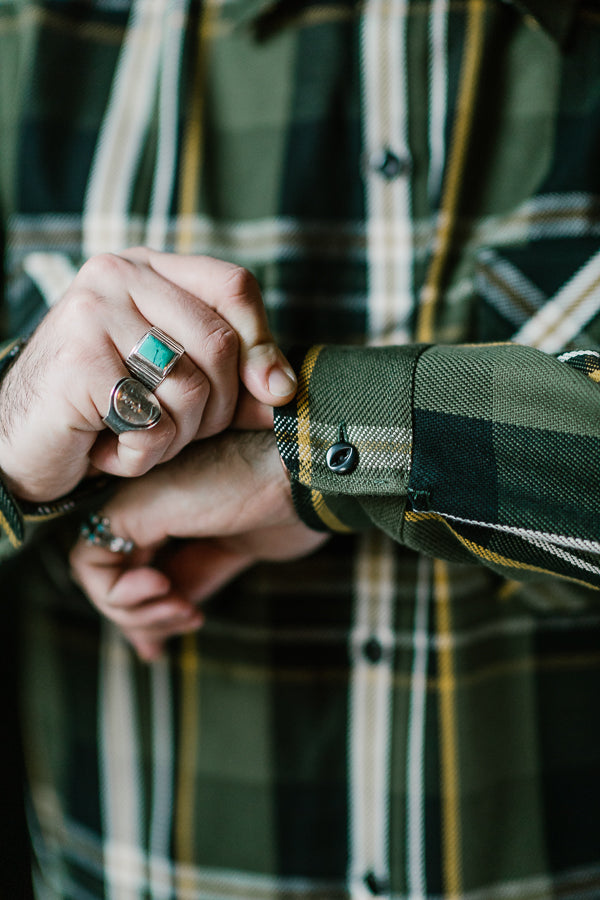 Green and Gold Flannel shirt!