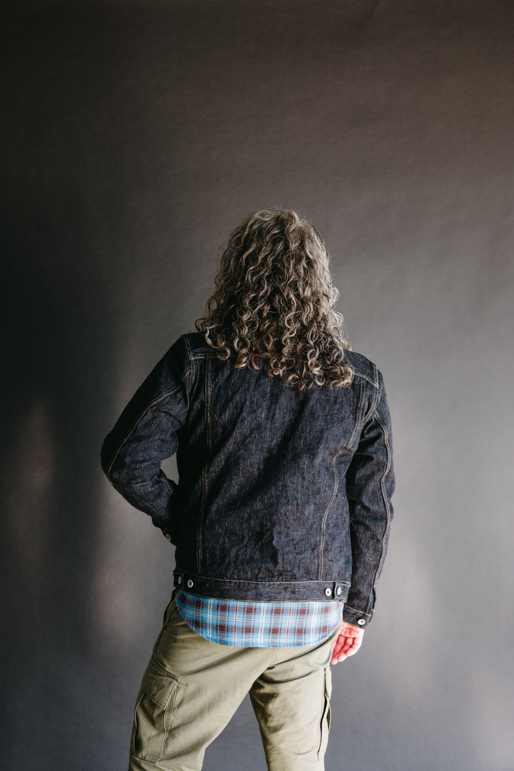 IHSH-526J-SLB - 16oz Slubby Selvedge Denim Type III Jacket - Indigo