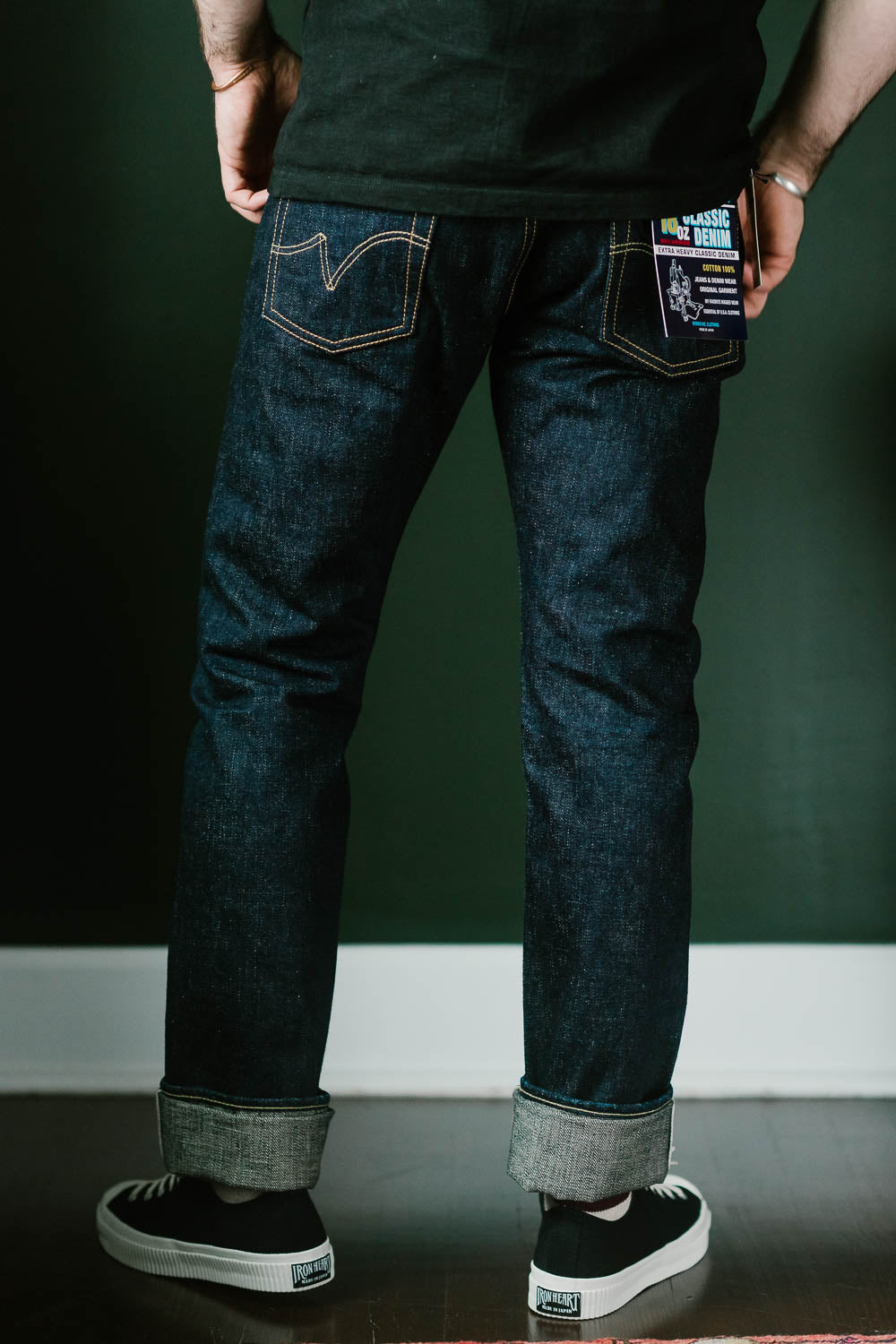 IH-555S-18 - 18oz Vintage Selvedge Denim Super Slim Cut Jeans - Indigo |  James Dant