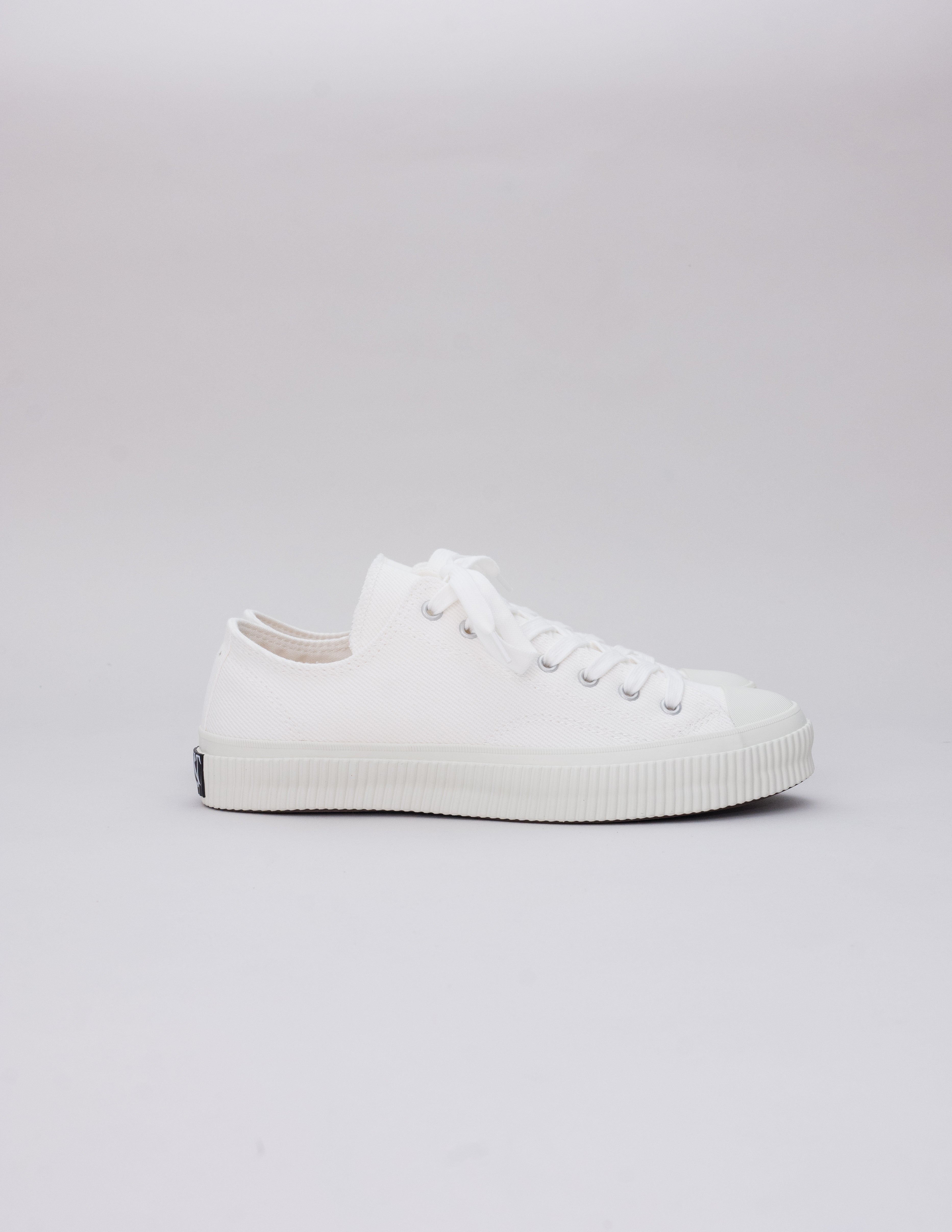 IHSN-01-WHT - 21oz Selvedge Denim Low-Top Sneakers - White