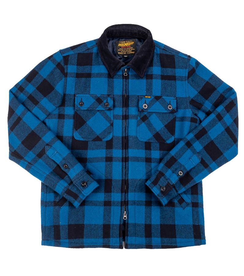 IHW-18-BLU - Wool Bush Jacket - Blue