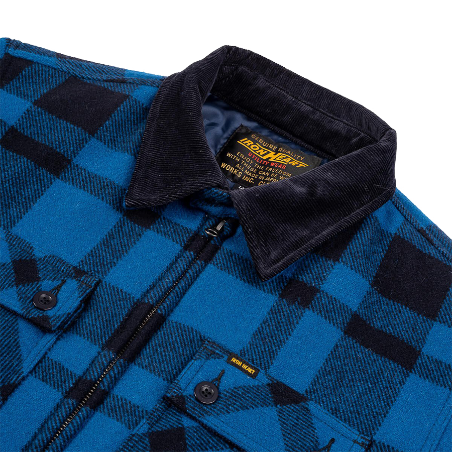 IHW-18-BLU - Wool Bush Jacket - Blue