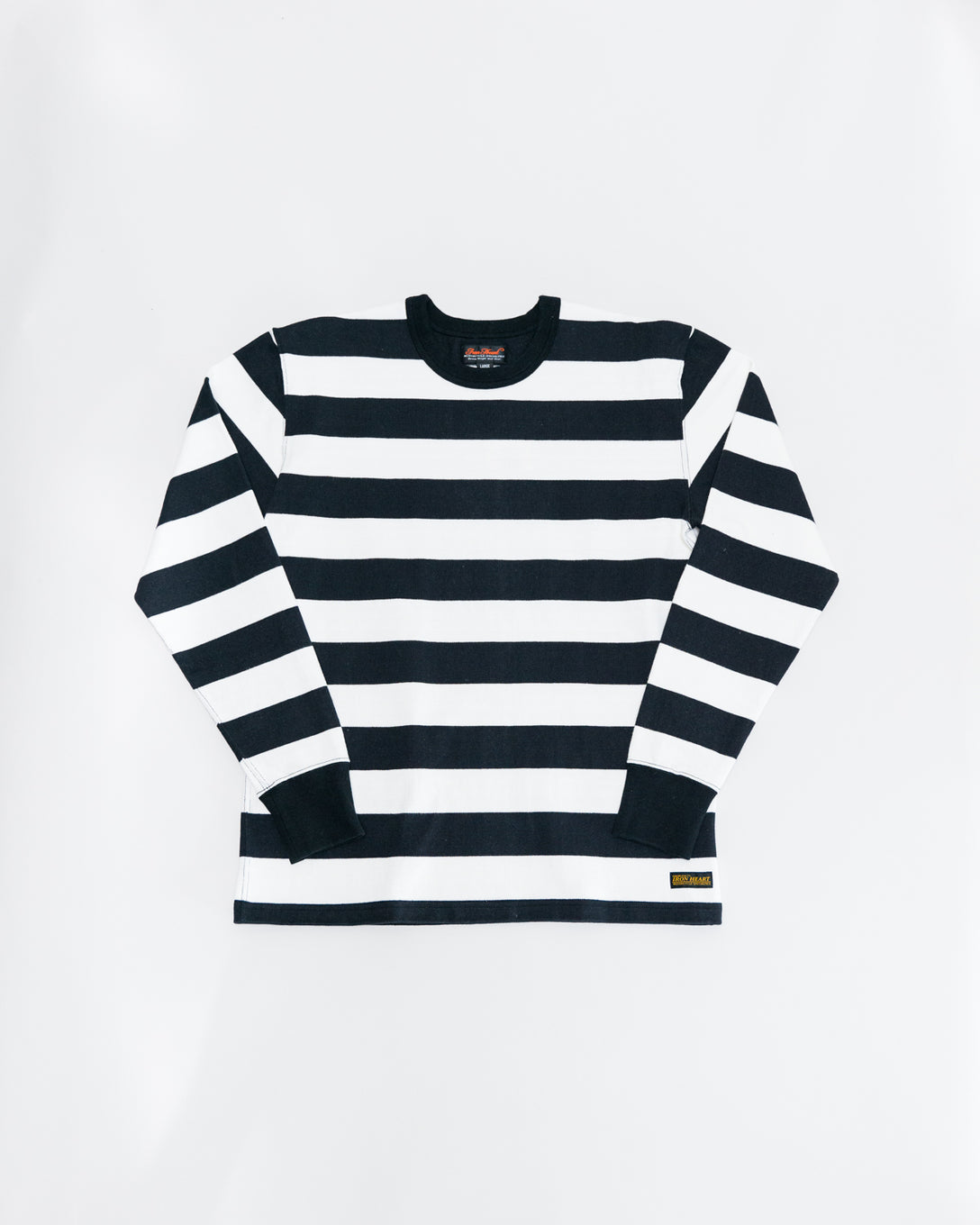 Non Stock Motorcycle Heavyweight Black and White Wide Striped T-Shirt | Bronson Black/White / S