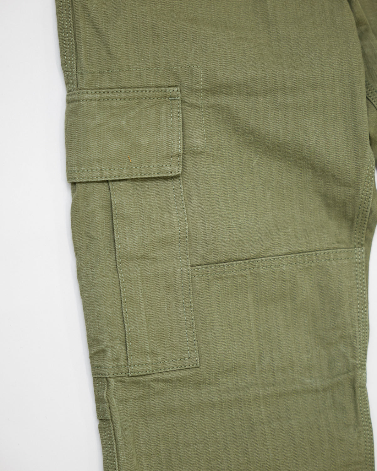 IH-733-ODG - 11oz Herringbone Cargo - Olive Drab Green