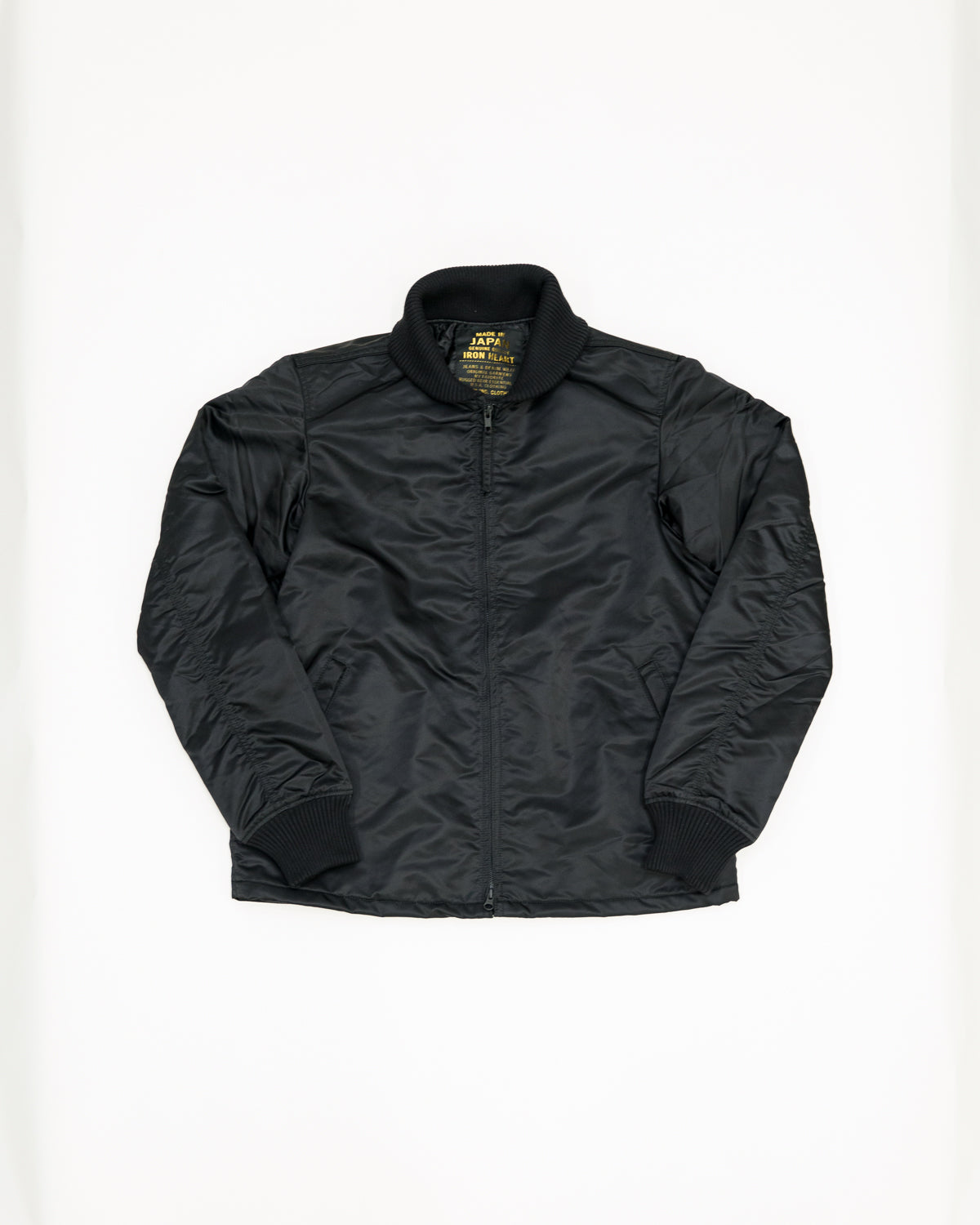 Nylon Light weight pocketable Collarless down jacket MEN XS Dark