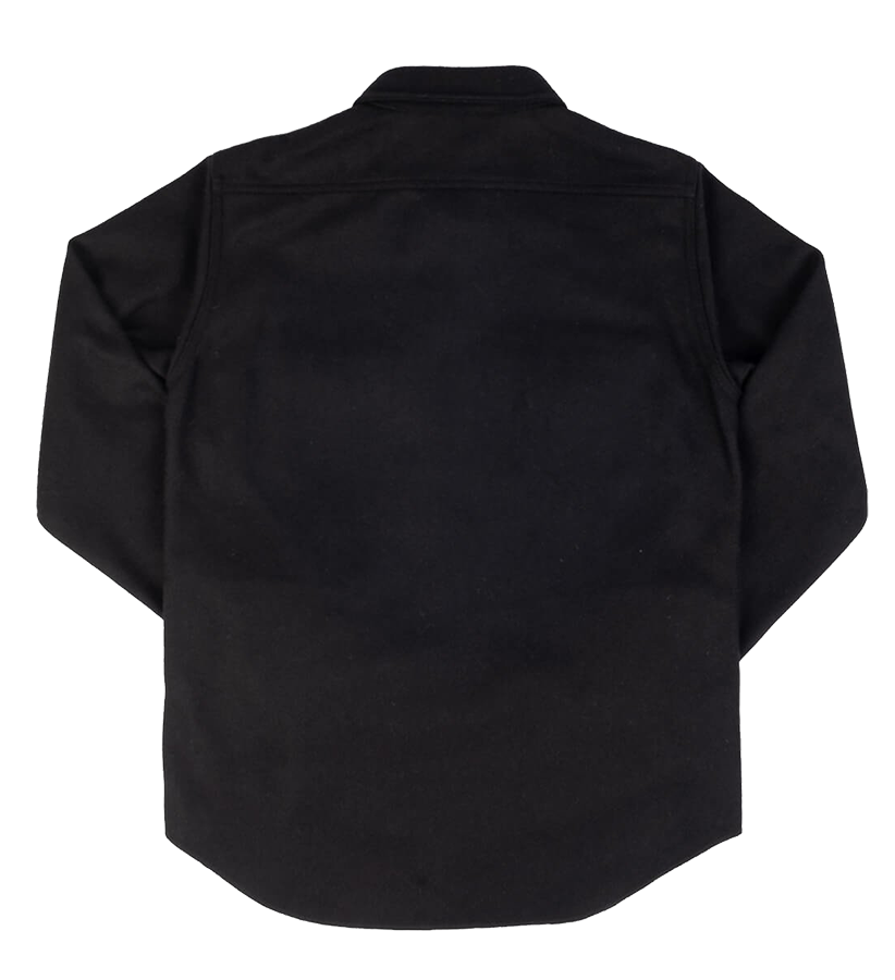 IHSH-306-BLK - Melton Wool CPO Shirt - Black