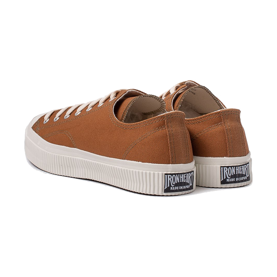 IHSN-01-BRN - 17oz Cotton Duck Low-Top Sneakers - Brown