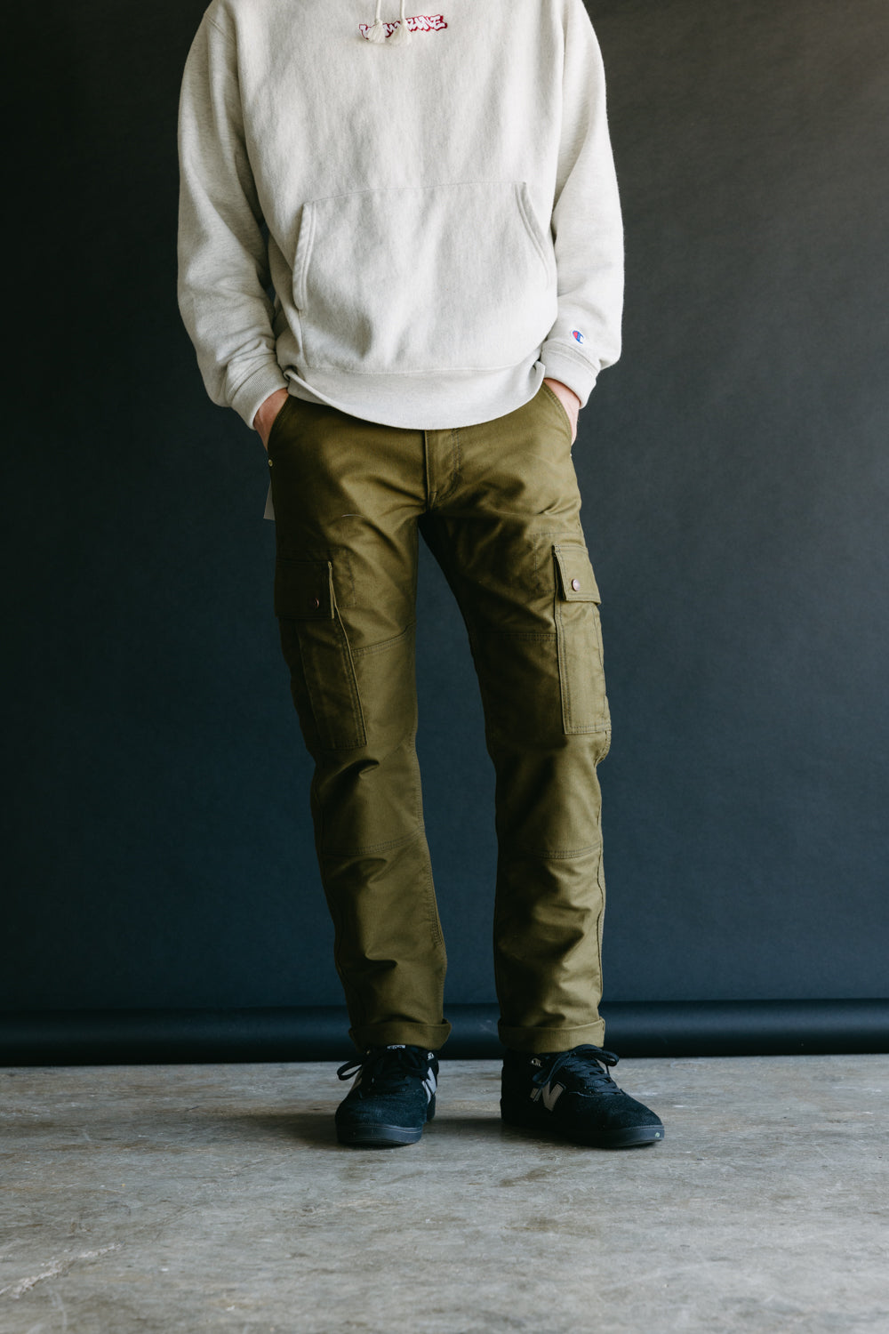 IHDR-502-OLV - 11oz Cotton Whipcord Cargo Pants - Olive