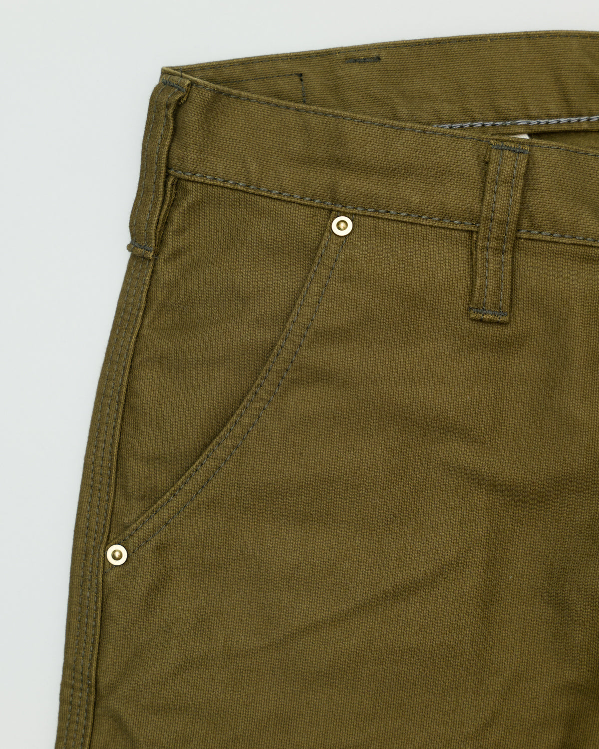 IHDR-502-OLV - 11oz Cotton Whipcord Cargo Pants - Olive | James Dant